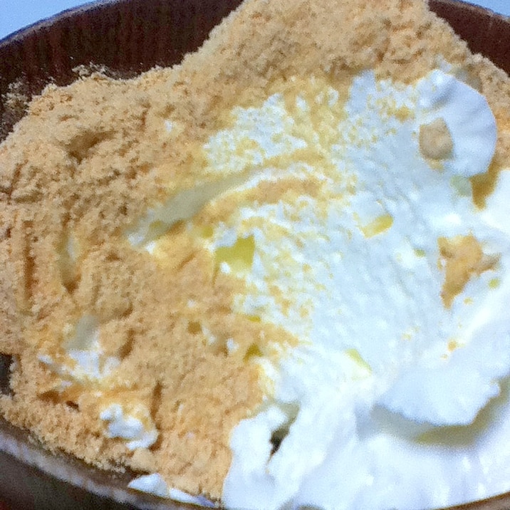 生クリームとキナコのシンプルおやつ レシピ 作り方 By よしこでよしお 楽天レシピ 生クリームとキナコのシンプルおやつ レシピ 作り方 By よしこでよしお 楽天レシピ